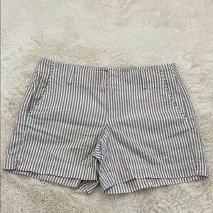GAP Women's Gray Striped Shorts